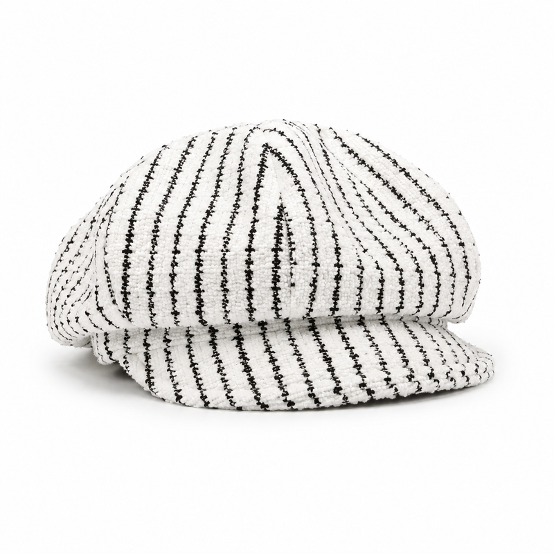 Sterling Japanese Trend Striped Cloud Beret Soft Octagonal Painter Cap™
