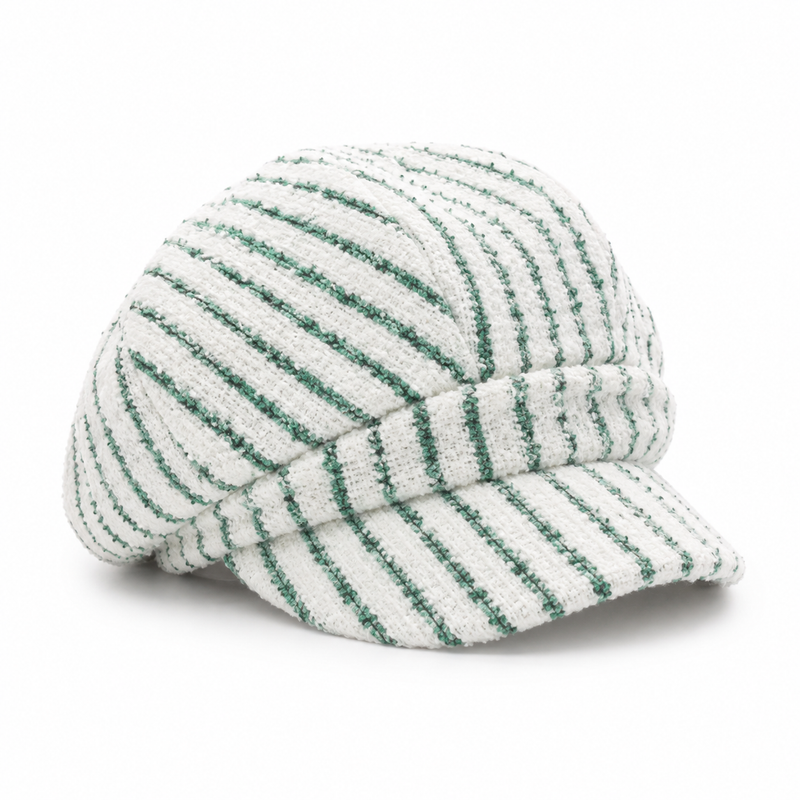 Sterling Japanese Trend Striped Cloud Beret Soft Octagonal Painter Cap™