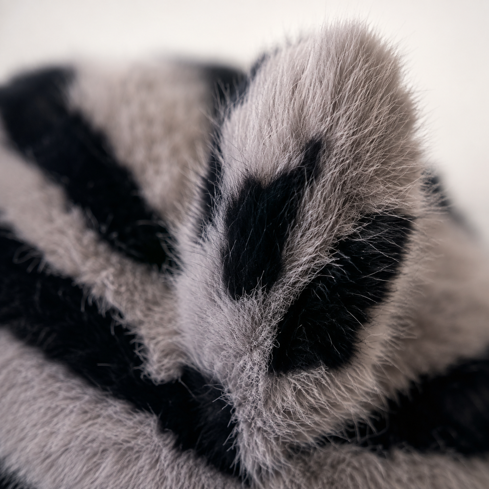 Sterling Zebra Plush Retro Cap™ Thickened Ear Cover Baseball Hat