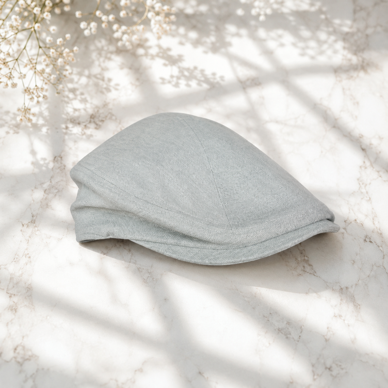 Sterling™ Newsboy Cap Washed Cotton Denim Eight Panel Crown