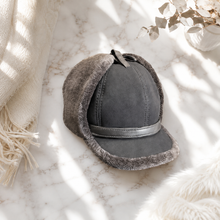 Sterling™ Leather Bomber Cap Lamb Wool Lined Earflaps