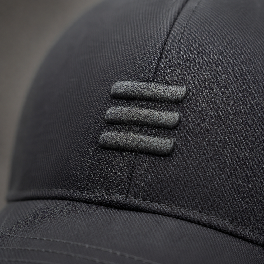 Sterling™ Cotton Baseball Cap With Three Bar Detail