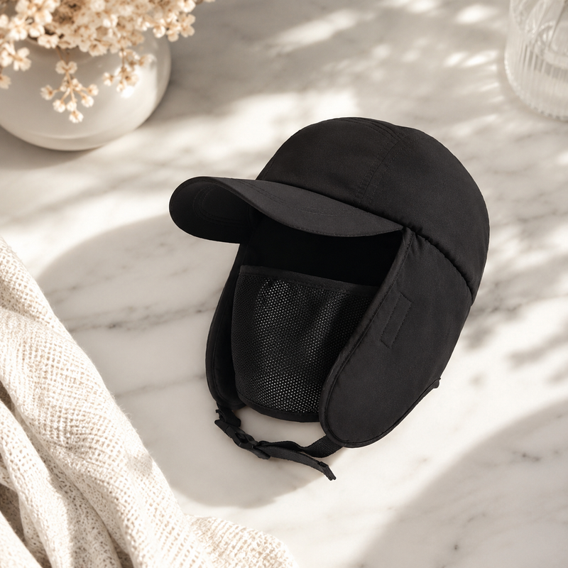 Sterling™ Polar Fleece Earflap Duck Cap With Curved Brim