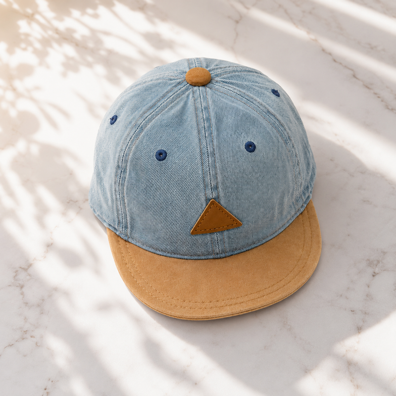 Sterling™ Denim Baby Baseball Cap with Bear Ears