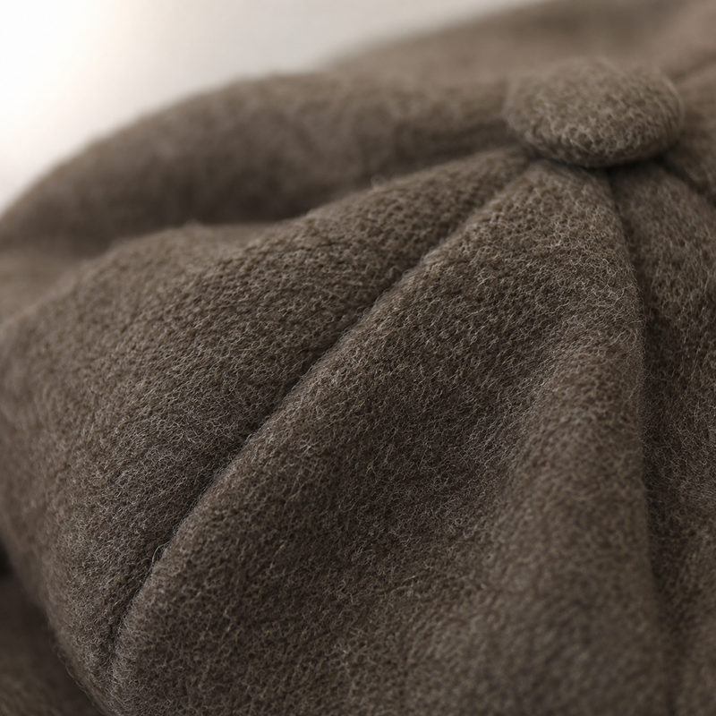 Sterling™ Pleated Wool Blend Beret Soft Foldable Crown