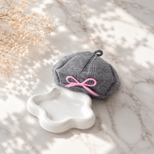 Sterling™ Children Bow Beret Knit Winter Cap With Bow Detail