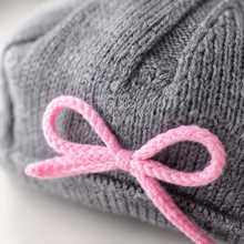 Sterling™ Children Bow Beret Knit Winter Cap With Bow Detail