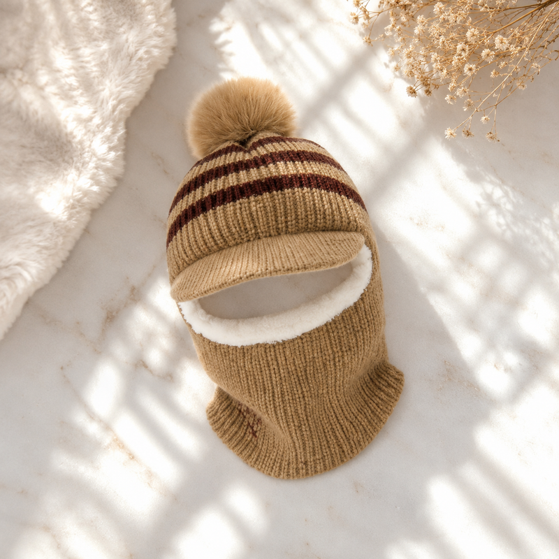 Sterling™ Kids 2-in-1 Knit Beanie with Fleece Lined Neck Warmer