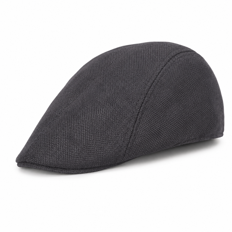 Sterling Cheesecutter Flat™ Cap Cotton Linen Adjustable Back