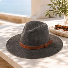 Sterling Ivory Coast™ Straw Fedora Buckle Band