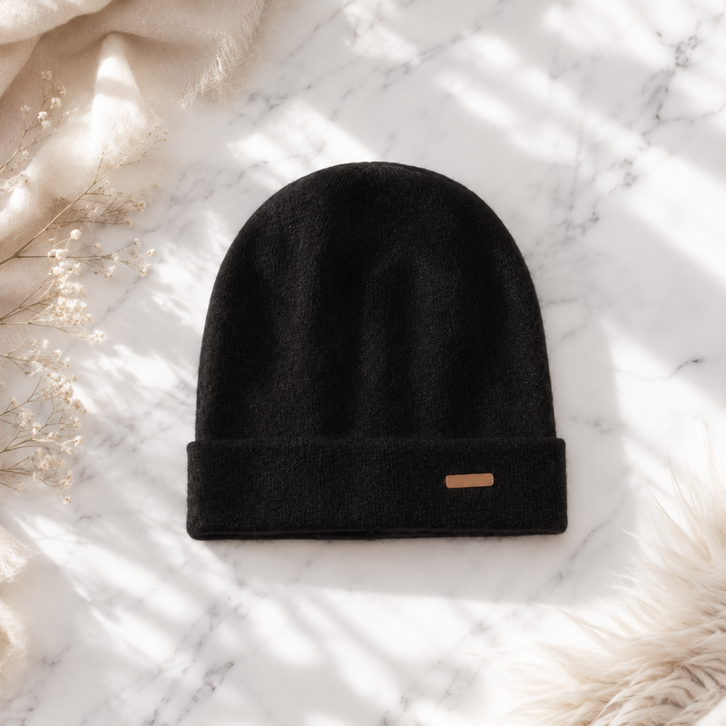 Sterling Warm Beanie™ 100% Cashmere Double Layer Knit