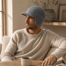 Sterling Knitted Beanie Cap™ Warm Winter Headwear With Visor