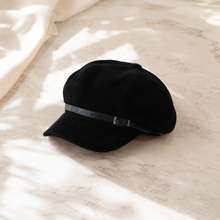 Sterling Bexley Octagonal Faux Leather Beret™  With Buckle