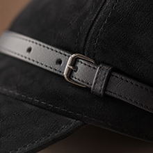 Sterling Bexley Octagonal Faux Leather Beret™  With Buckle