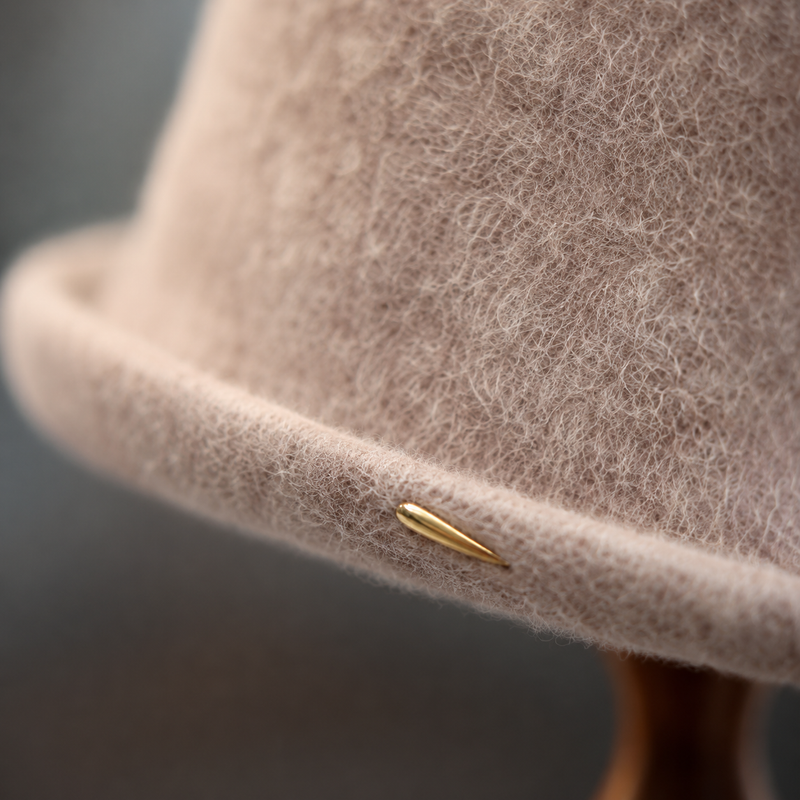 Sterling Aveline Warm Wool Bucket Hat™  With Curled Crown