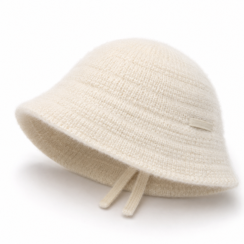 Sterling Maillard Brown Knit Bucket Hat™ With Soft Downturned Brim