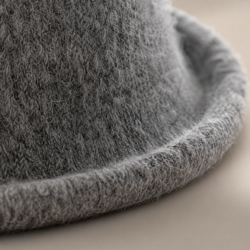 Sterling Elowen Wool Knit Topper Hat™  With Rolled Brim