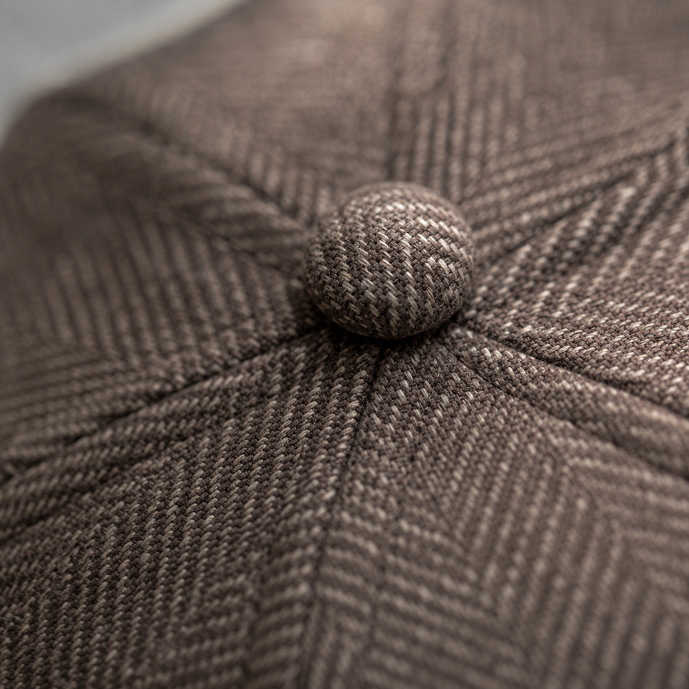 Sterling Herringbone Wool Cap™ Structured Crown Short Peak