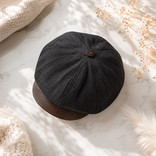 Sterling Aldren Sheepskin Newsboy Cap™  With Octagonal Crown