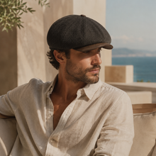 Sterling Aldren Sheepskin Newsboy Cap™  With Octagonal Crown