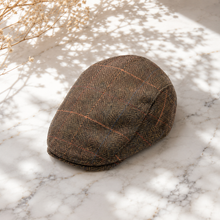 Sterling Alden Winter Flat Cap™  Wool Blend Adjustable Stripe Design