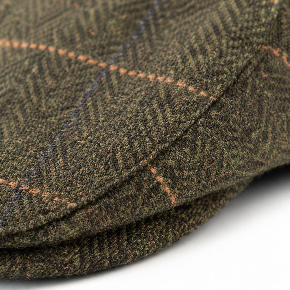 Sterling Alden Winter Flat Cap™  Wool Blend Adjustable Stripe Design