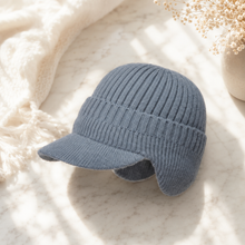 sterling Kellan Winter Cap™  in Acrylic Knit with Earflaps and Short Brim