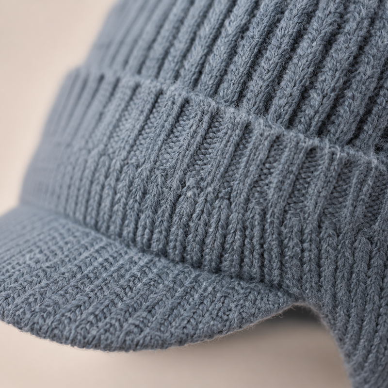 sterling Kellan Winter Cap™  in Acrylic Knit with Earflaps and Short Brim