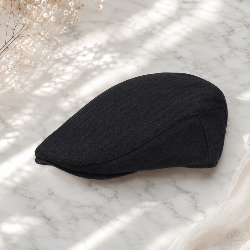 Sterling Caldwell Newsboy Flat Cap™  Wool Blend Sewn Brim