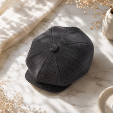 Sterling Bramwell Newsboy Flat Cap™  Wool Blend Eight Panel Herringbone