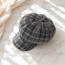 Sterling Aveline Plaid Newsboy Beret™  Acrylic Octagonal Crown