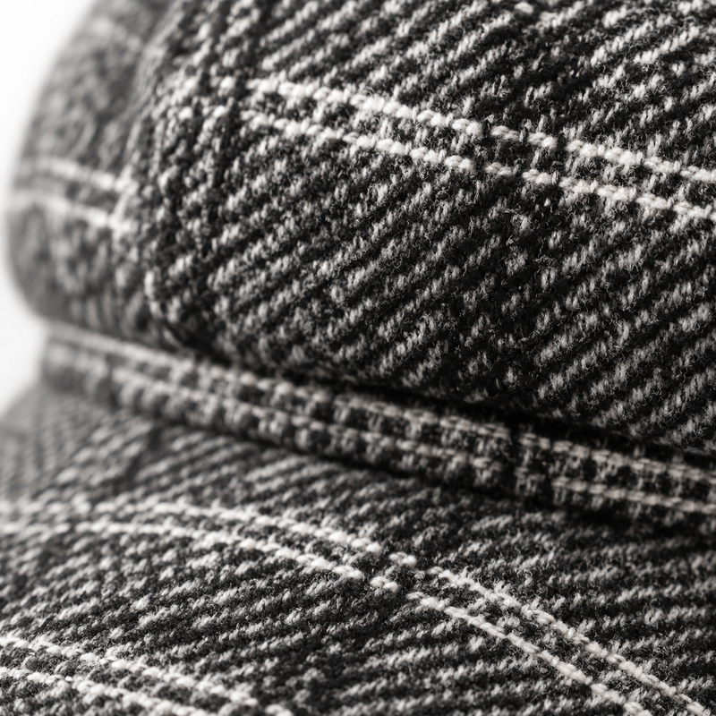 Sterling Aveline Plaid Newsboy Beret™  Acrylic Octagonal Crown