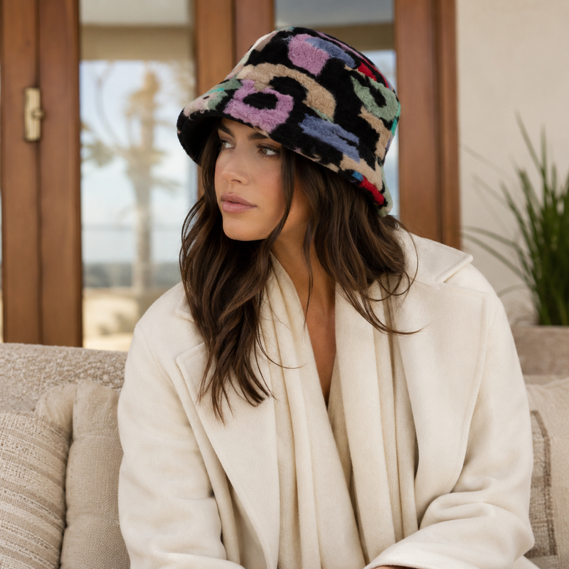 Sterling Outdoor Bucket Hat™  Plush Lamb Wool Style Soft Brim Cap