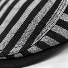 Sterling Vintage Stripes Plaid Flat Cap™ Cotton Linen Lightweight Visor