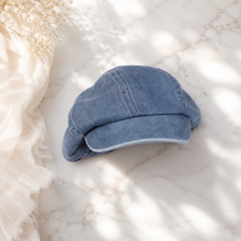 Sterling Aveline Newsboy Cap™ Washed Cotton Denim Octagonal Crown