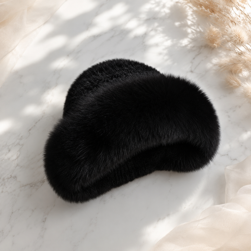 Sterling Norelle Winter Beanie™ - Knitted Mink & Fox Fur