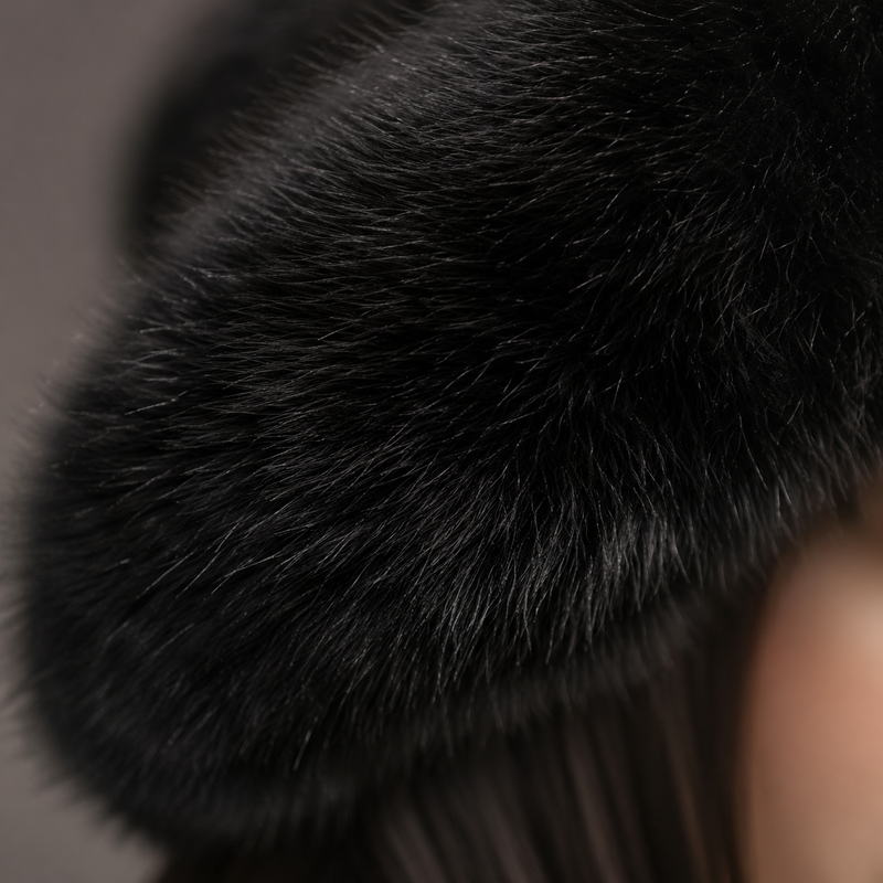 Sterling Norelle Winter Beanie™ - Knitted Mink & Fox Fur