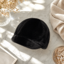 Sterling Mink Fur Winter Baseball Cap™ with Adjustable Fit