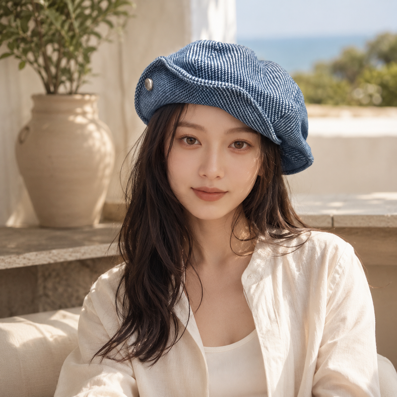 Sterling Cloud Denim Newsboy Cap™
