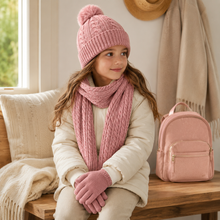 Sterling™ Kids Winter Knit Three Piece Set With Single Pom