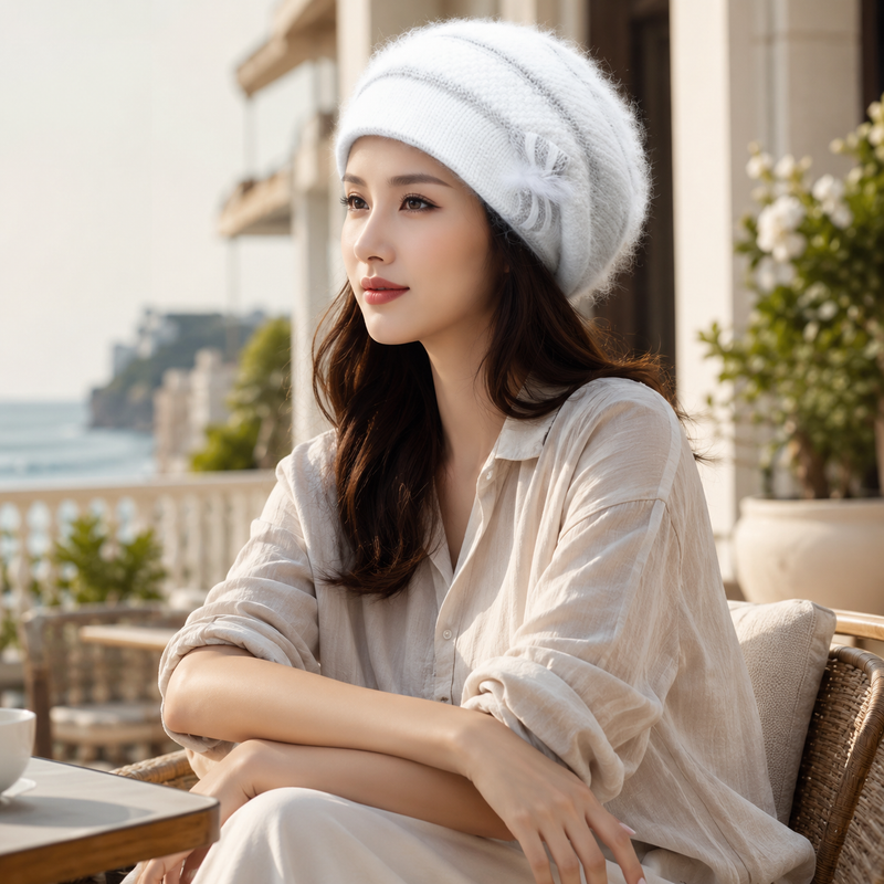 Sterling Elegant Angora Beret Soft Knit Winter Hat™