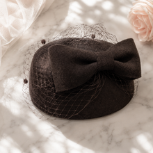 Sterling Elegant Socialite Woolen Mesh Beret™  With Sculpted Shell Crown