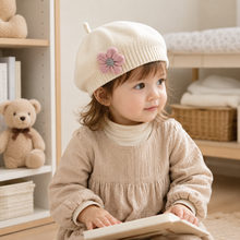 Sterling Petalyn Baby Beret™ with Floral Accent