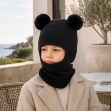 Sterling™ Double Pom Knit Balaclava Hood