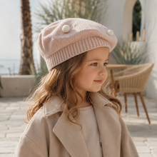 Sterling Amelie Baby Knit Beret™ with Plush Pom