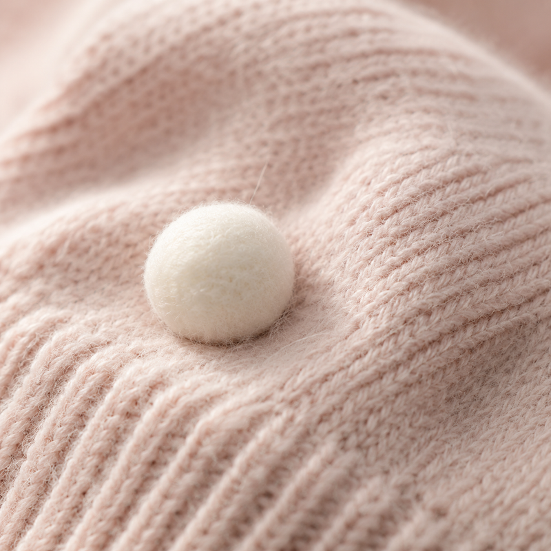 Sterling Amelie Baby Knit Beret™ with Plush Pom
