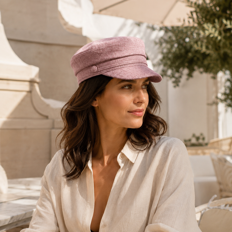 Sterling Arden Octagonal Beret™ - Elegant Patchwork Style