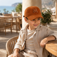 Sterling Milo Kids Suede Baseball Cap™ with Letter Detail