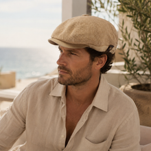 Sterling Linen Crown Cap Raised Linen Blend Adjustable Back