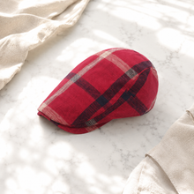 Sterling Vintage Check Cap Plaid Cotton Crown Adjustable Back